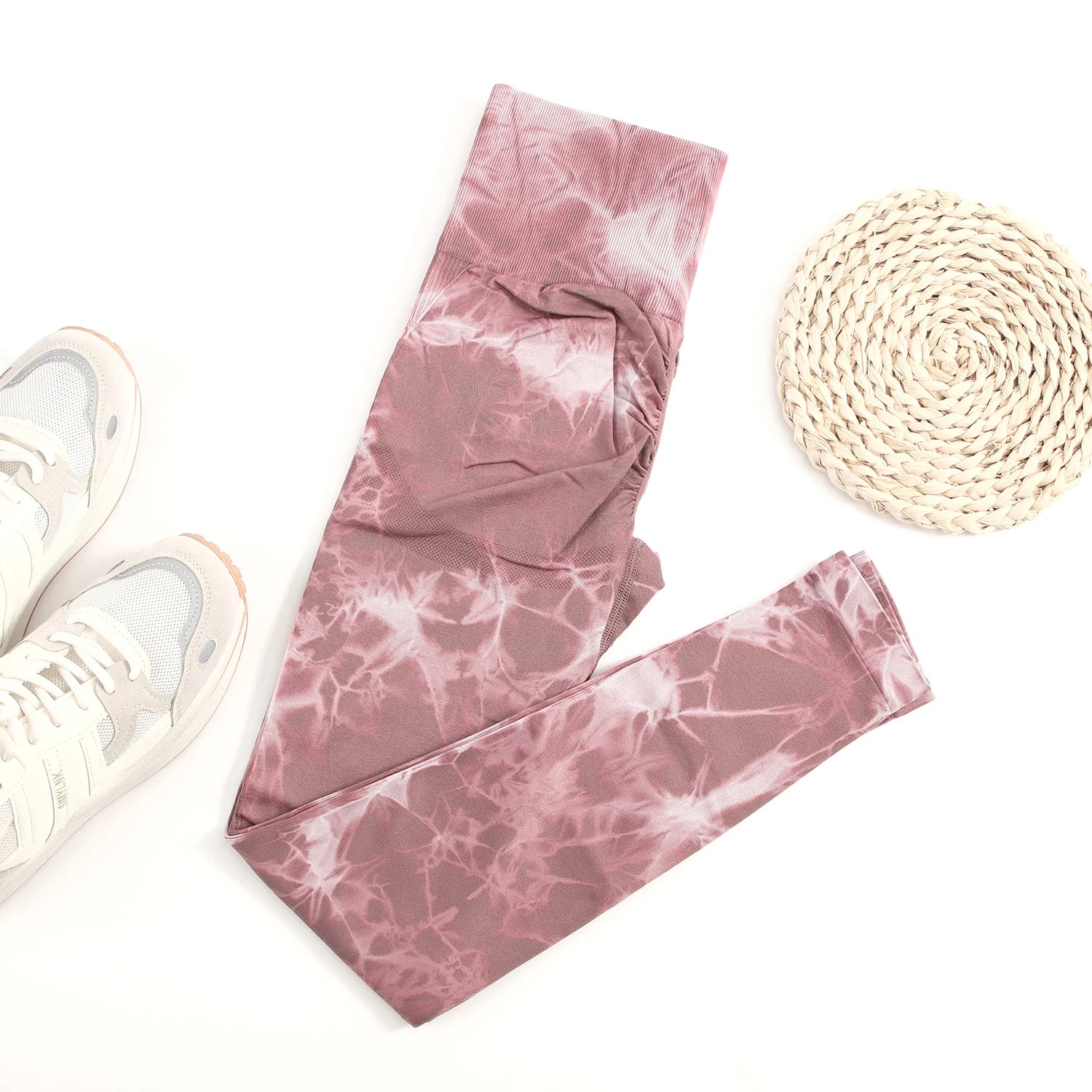 Tie-Dye Seamless High-Waist Leggings