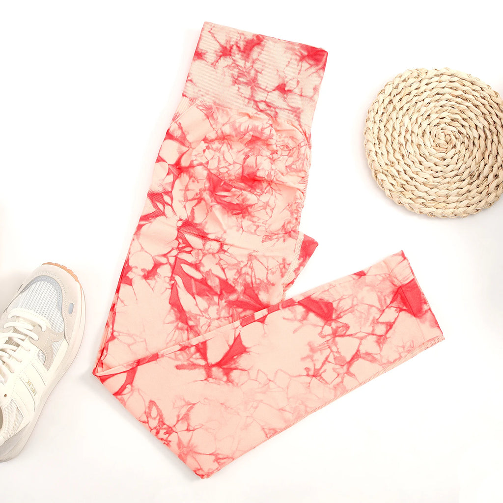 Tie-Dye Seamless High-Waist Leggings