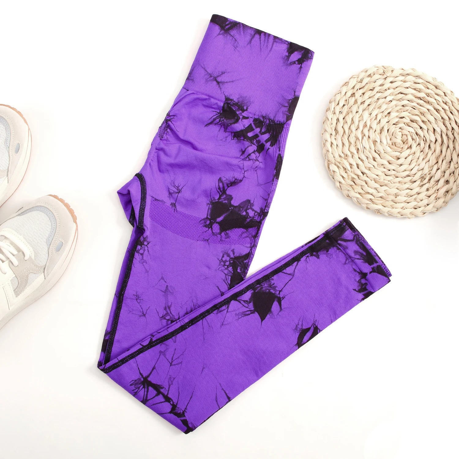 Tie-Dye Seamless High-Waist Leggings