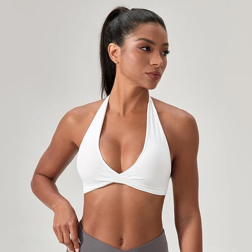 Women's Halter Neck Sports Yoga Bra | Veloura
