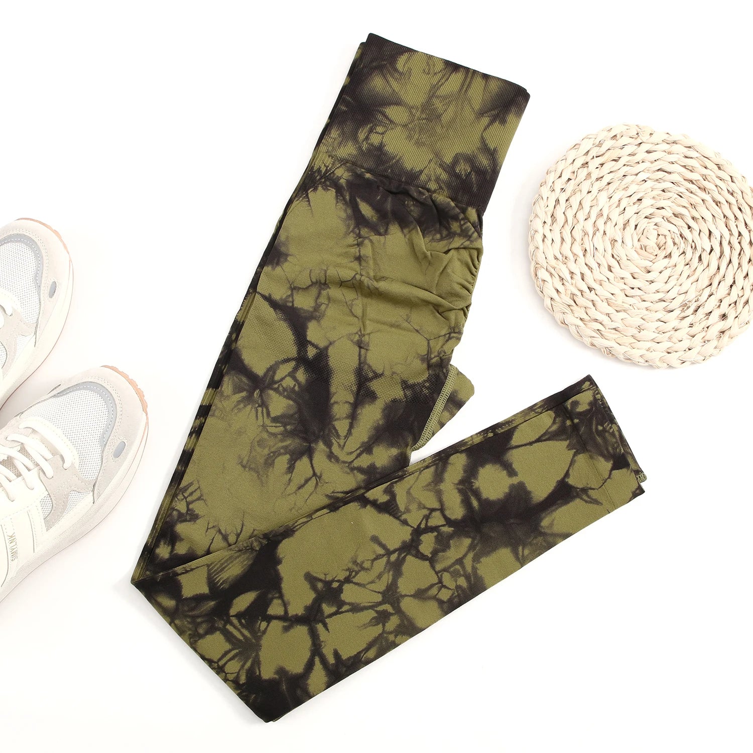 Tie-Dye Seamless High-Waist Leggings
