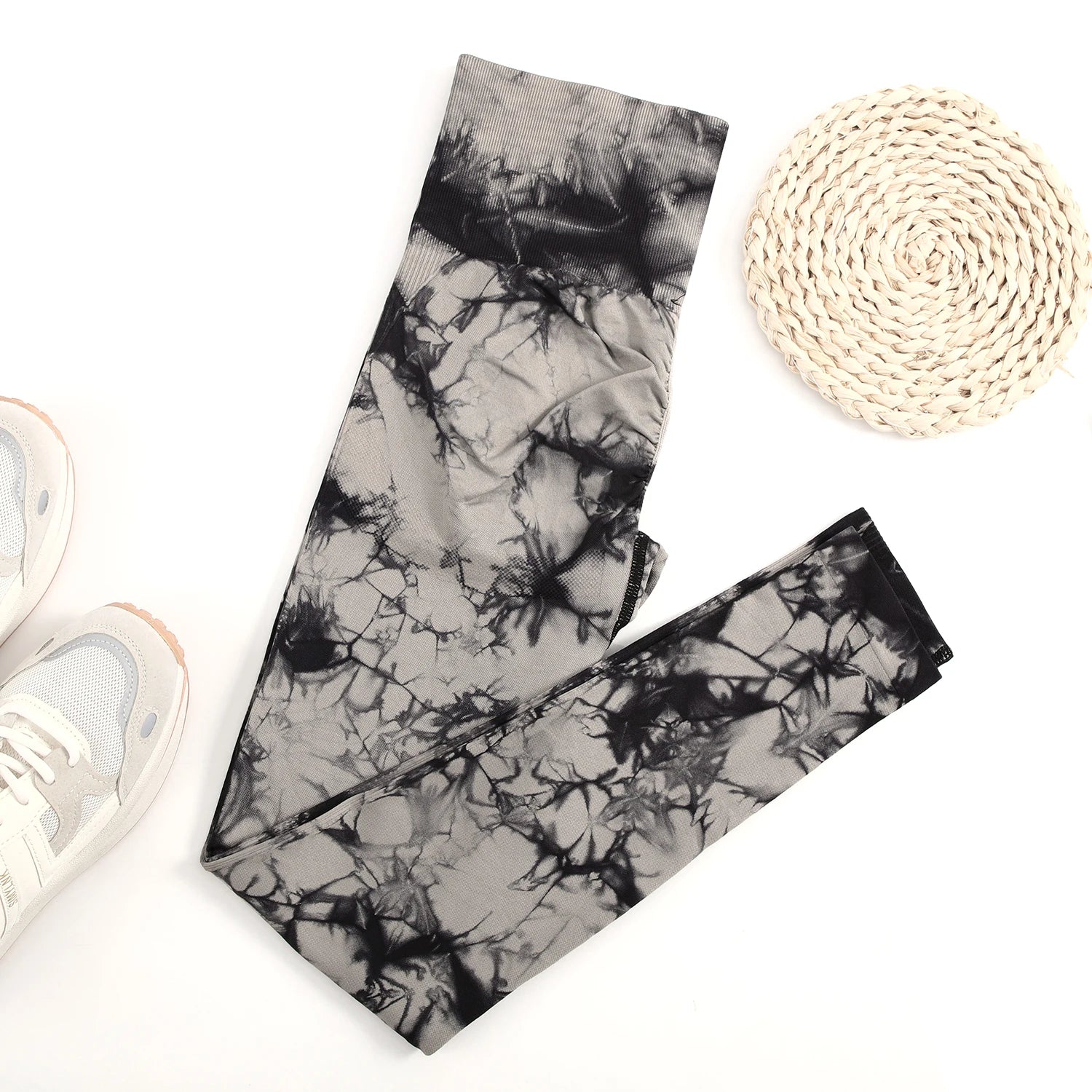 Tie-Dye Seamless High-Waist Leggings